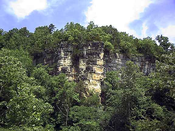 Rymer Bluff on the Jacks Fork River