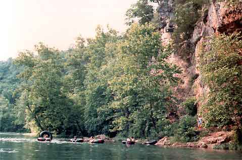 Tubin At Hole In The Wall Bluff (Drive Or Float To)