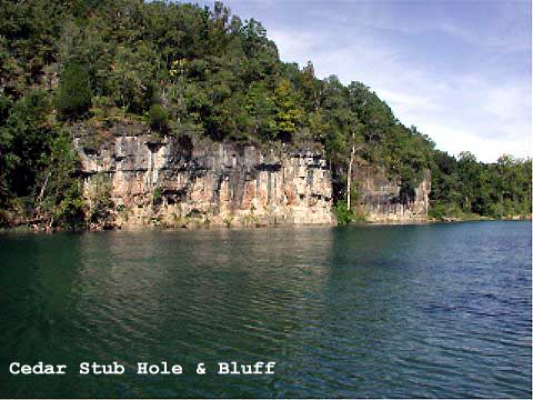 Cedar Stub Hole and Bluff